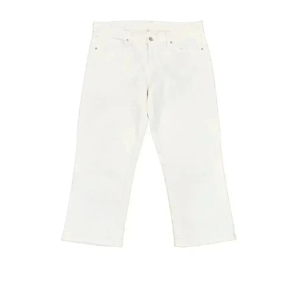 Levi’s Women’s White Crop Straight Leg Jeans Size 31